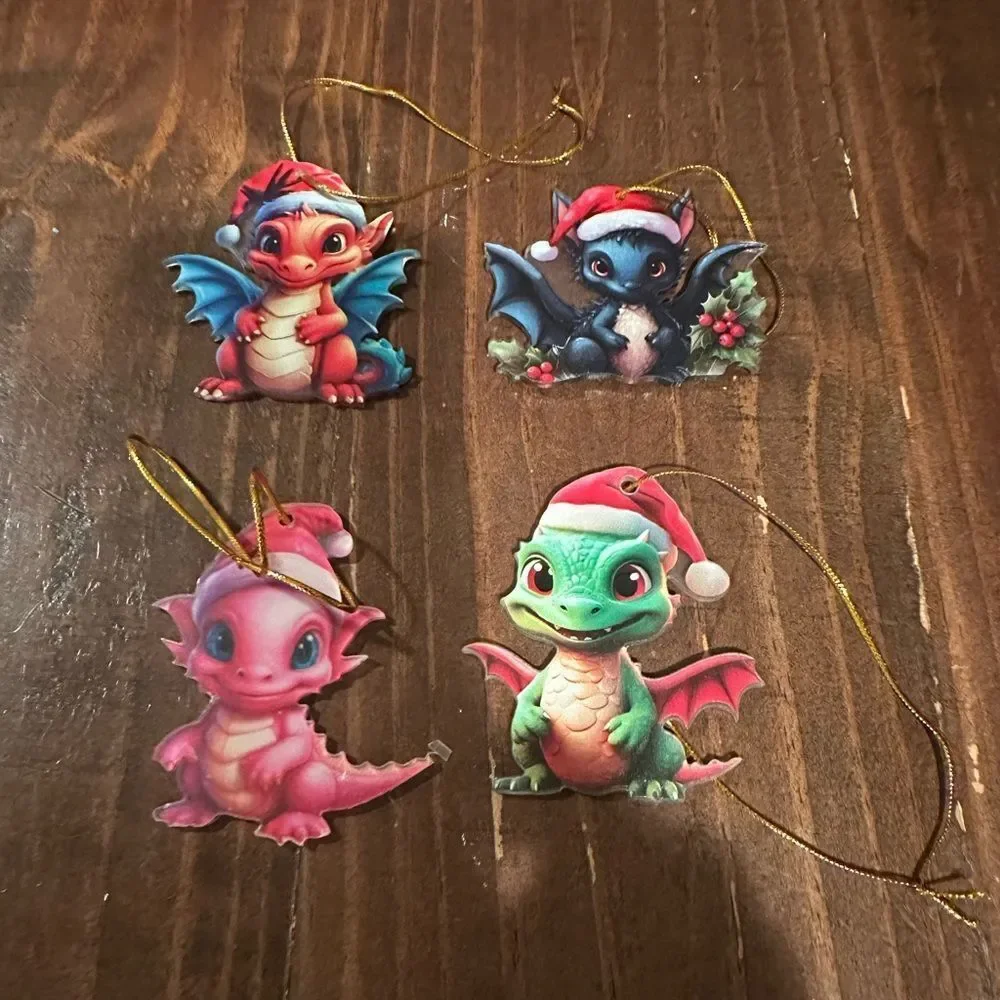 Cute Dragon Christmas Ornaments